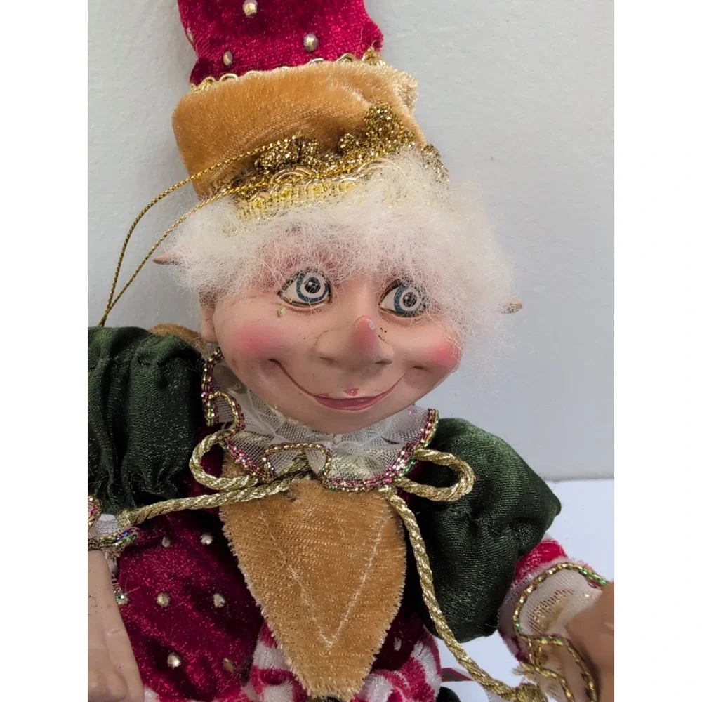 Elf Christmas Santa Elf  Poseable 16 In Christmas Tree Ornament Elf Decor Elves